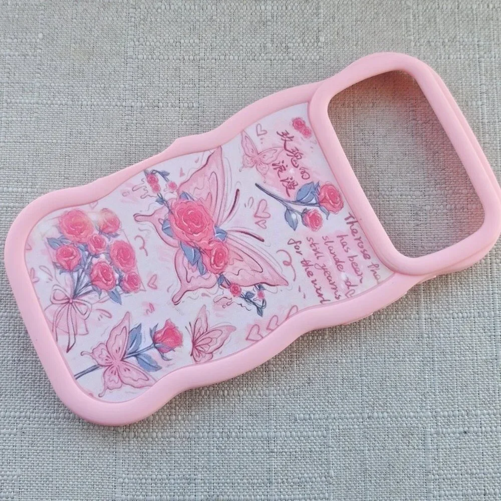 Unbranded Phone Case for 17 Pro Max Pink Rubber Fitted back Case New